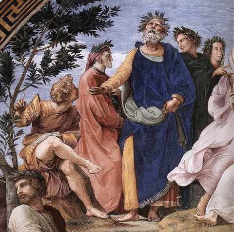Raphael The Parnassus Detail2 A4 Photo Print