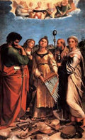 Raphael The Saint Cecilia Altarpiece A4 Photo Print