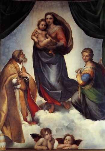Raphael The Sistine Madonna A4 Photo Print