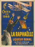 Raphaelle Balloon Hotair Vintage Retro Advert Poster