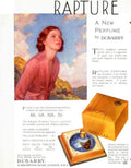 Rapture Perfume Dunbarry 1930s Vintage Retro Advert Poster