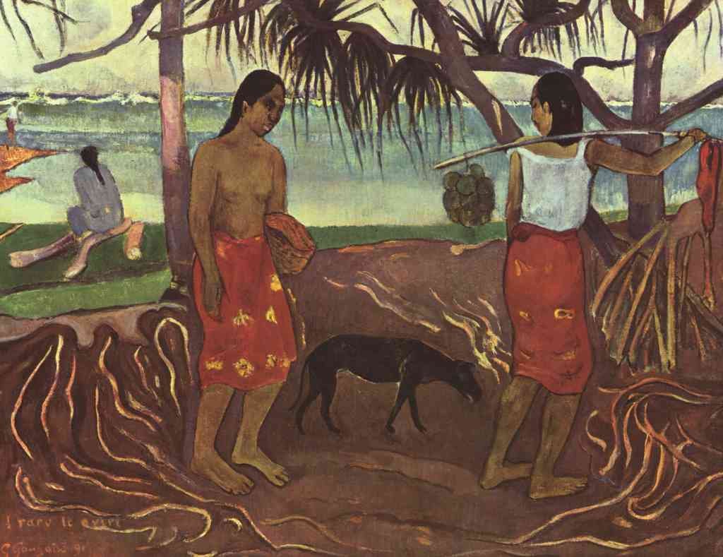 Raro Te Ouiri Gauguin A4 Photo Print