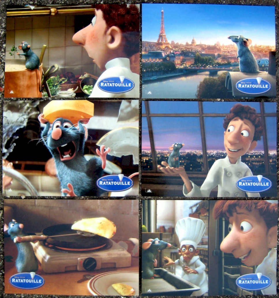 Ratatouille Remy Paris Vintage Retro Advert Poster A4 Photo Print