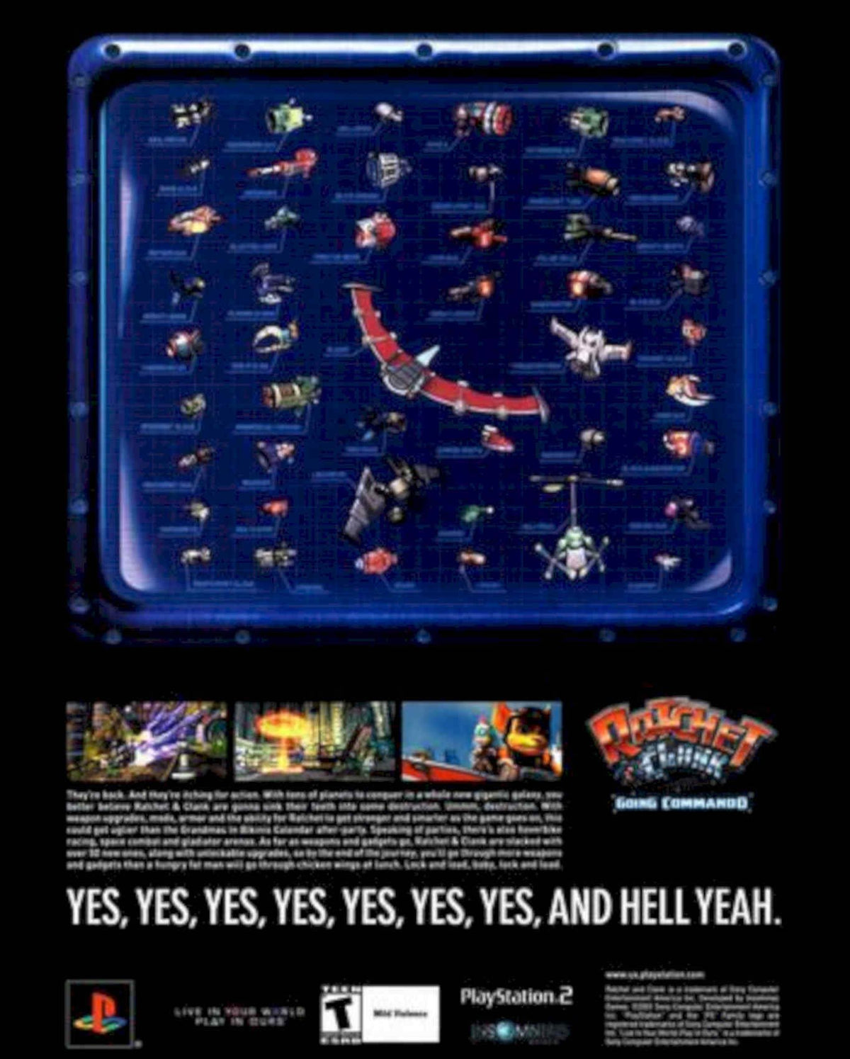 Ratchet Clank Weapons 2 Vintage Retro Advert Poster A4 Photo Print