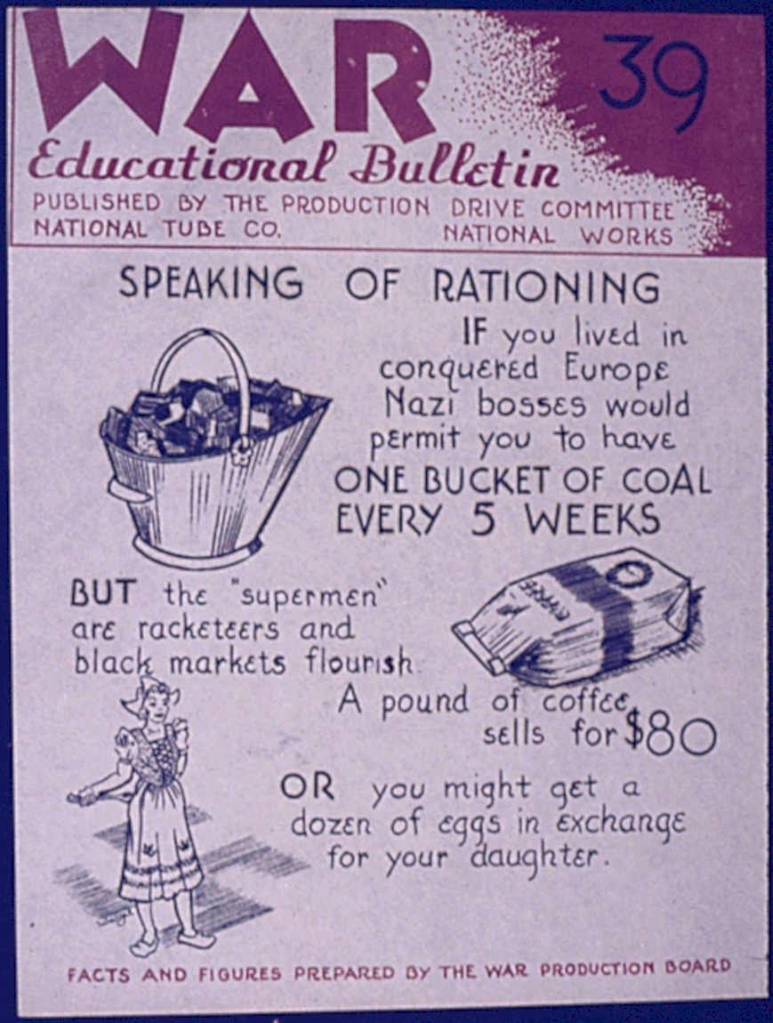 Rationing Coal Bucket Vintage Retro Advert Poster A4 Photo Print
