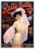 Ratty Batty Opera Vintage Retro Advert Ads A4 Photo Print