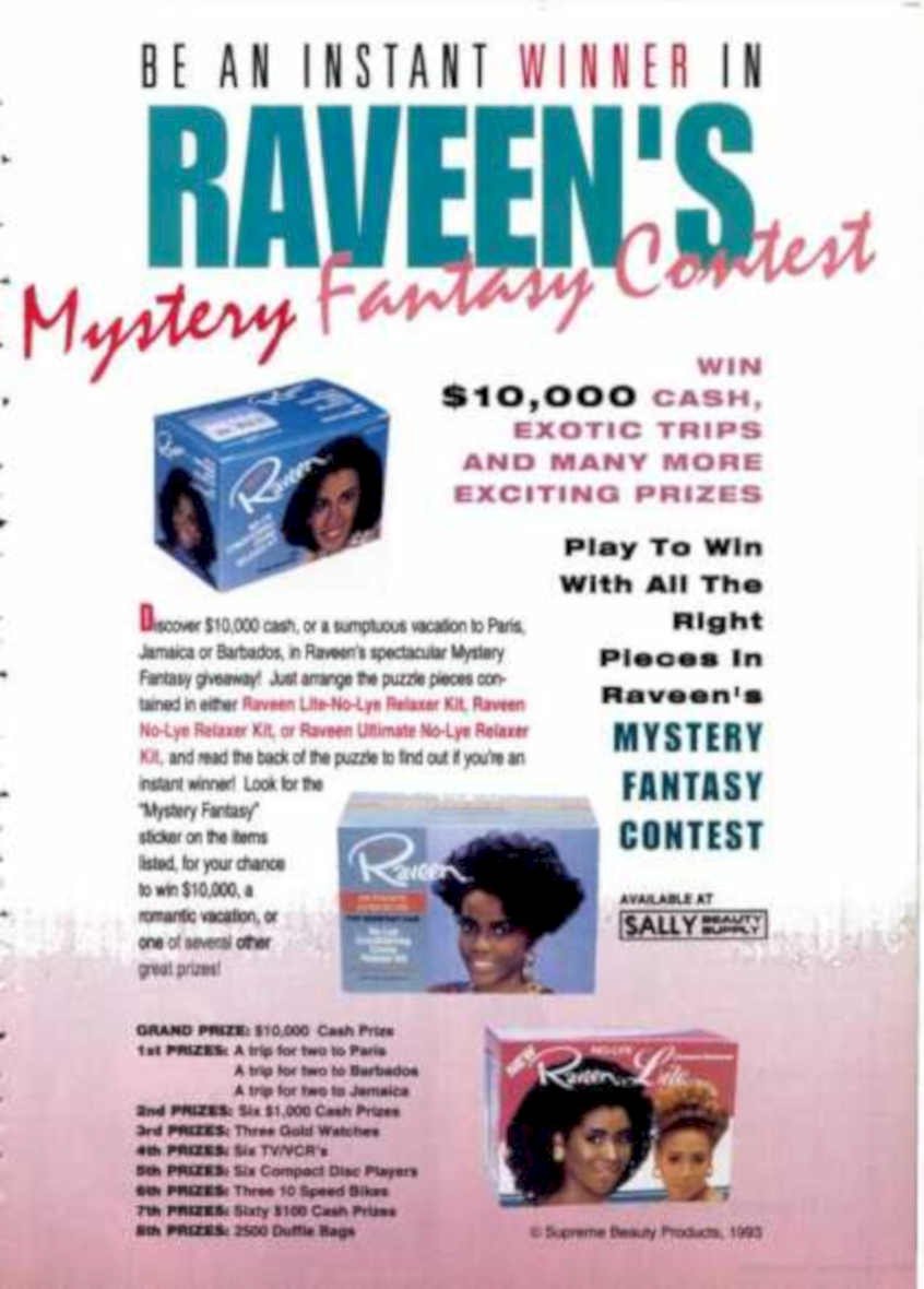 Raveen Lite Relaxer Vintage Retro Advert Ads A4 Photo Print