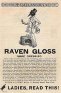 Raven Gloss Shoe Vintage Retro Advert Ads A4 Photo Print