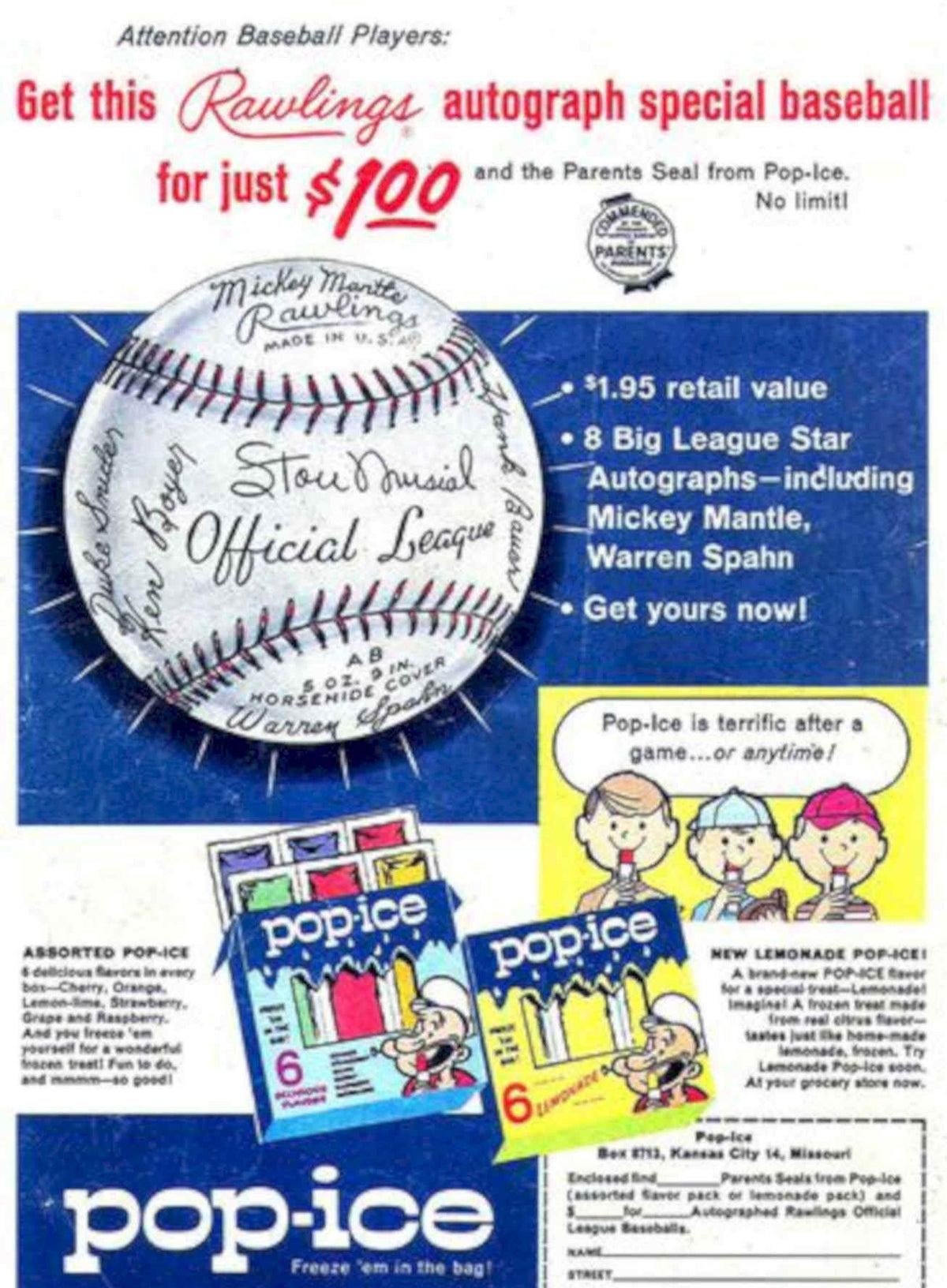 Rawlings Mantle Spahn Vintage Retro Advert Poster A4 Photo Print