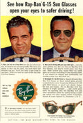 Rayban G15 Glasses 1 1950s Vintage Retro Advert Poster