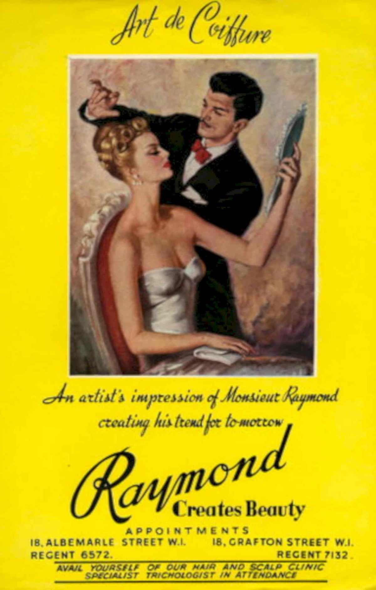 Raymond Creates Beauty 1930s Vintage Retro Advert Poster