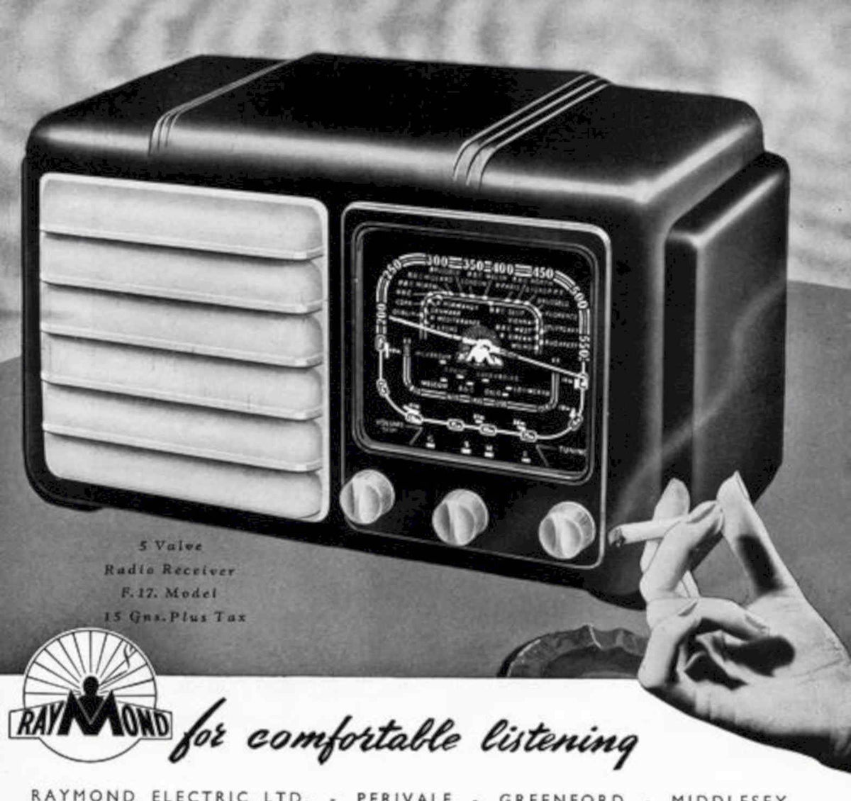 Raymond Electric Radio Vintage Retro Advert Poster A4 Photo Print