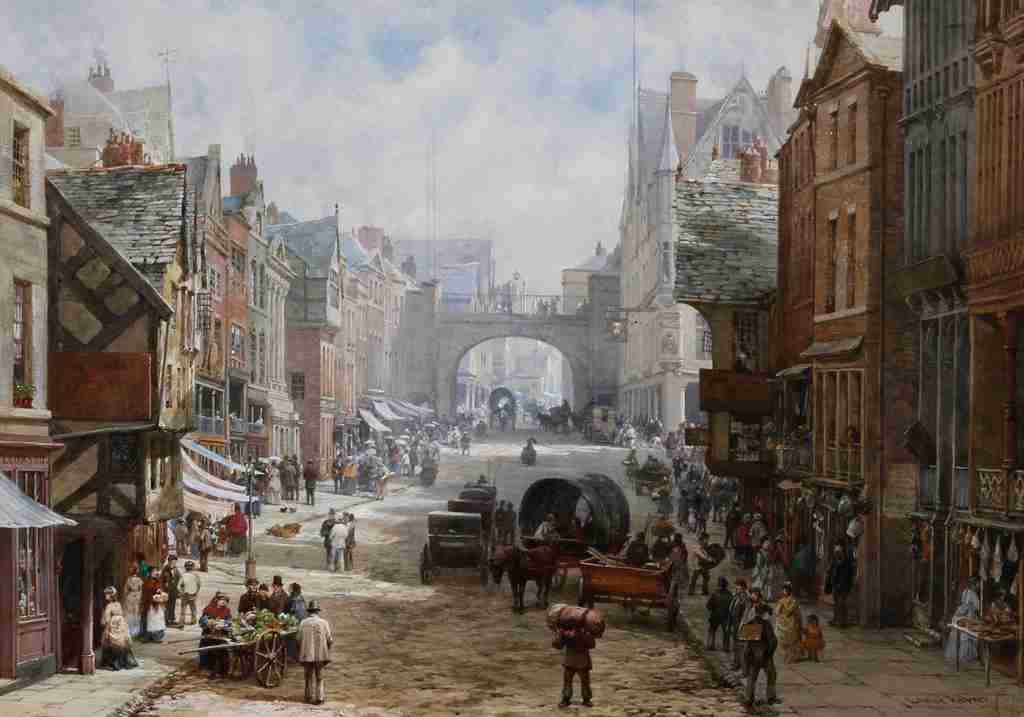 Rayner Louise 1832 1924 Chester Eastgate Street A4 Photo Print