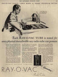 Rayo Vac Tubes Vintage Retro Advert Ads A4 Photo Print