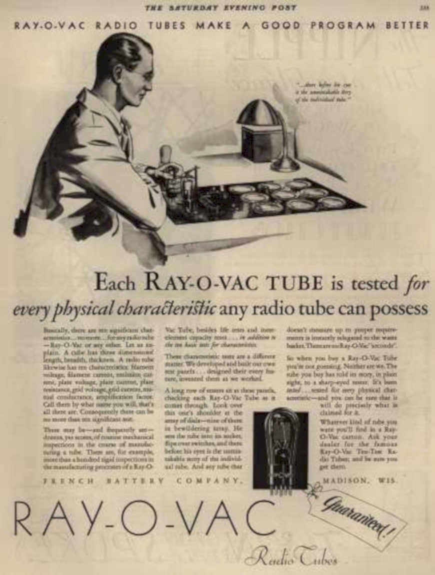 Rayo Vac Tubes Vintage Retro Advert Ads A4 Photo Print