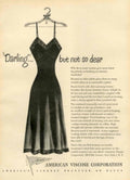 Rayon Nightgown Viscose 1940s Vintage Retro Advert Poster