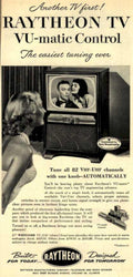 Raytheon Vu Matic Vintage Retro Advert Ads A4 Photo Print
