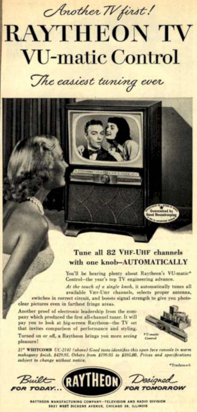 Raytheon Vu Matic Vintage Retro Advert Ads A4 Photo Print