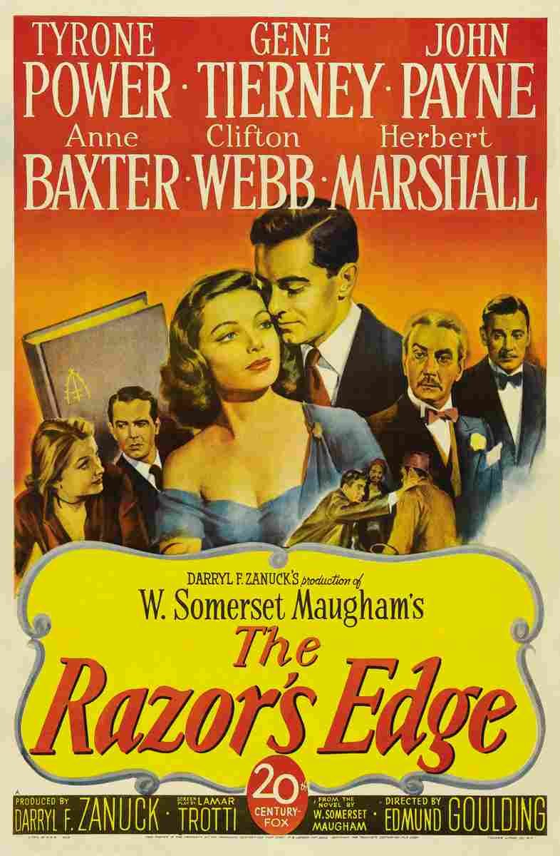 Razors Edge The 1946 01  film star poster A4 Photo Print