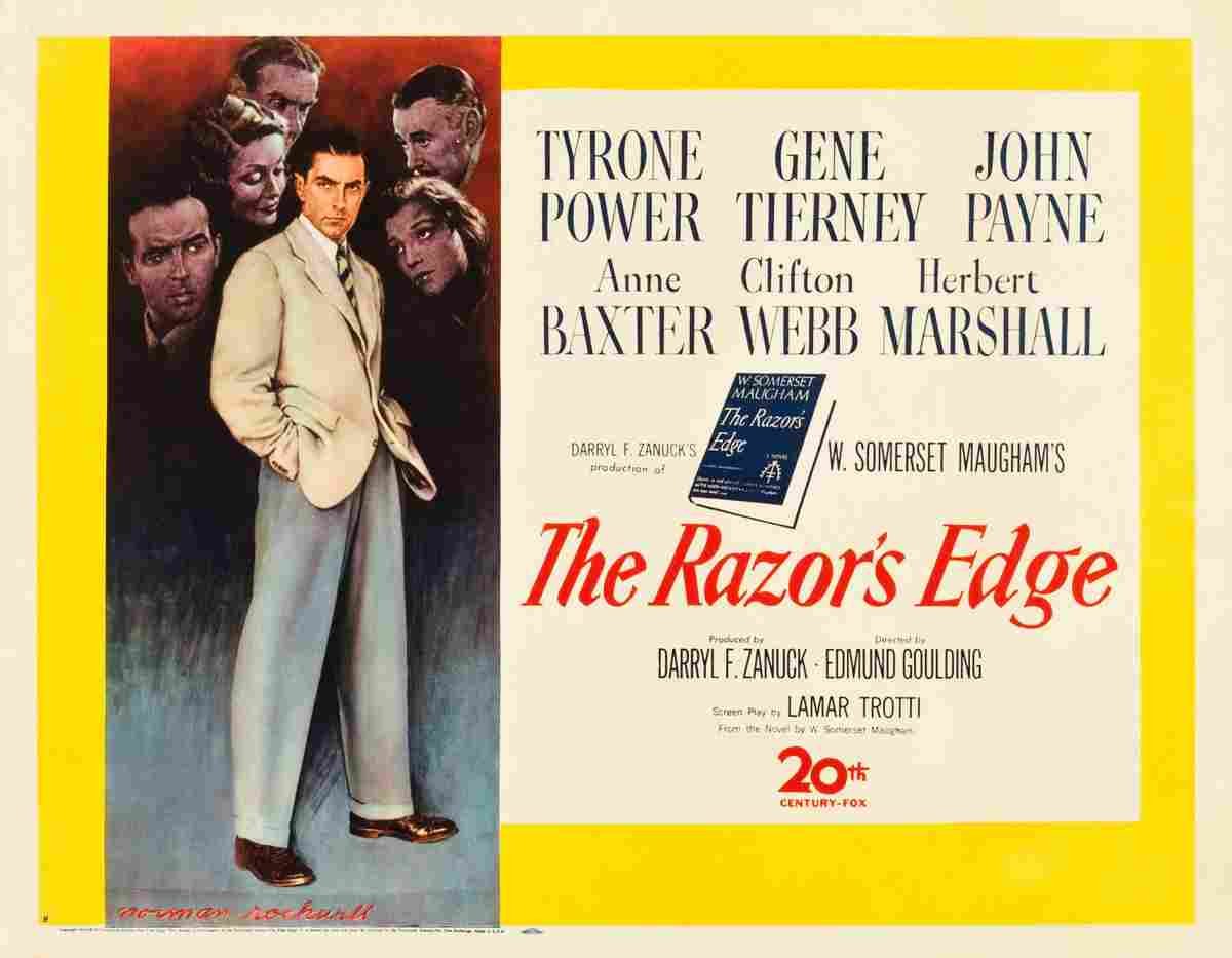 Razors Edge The 1946 02  film star poster A4 Photo Print