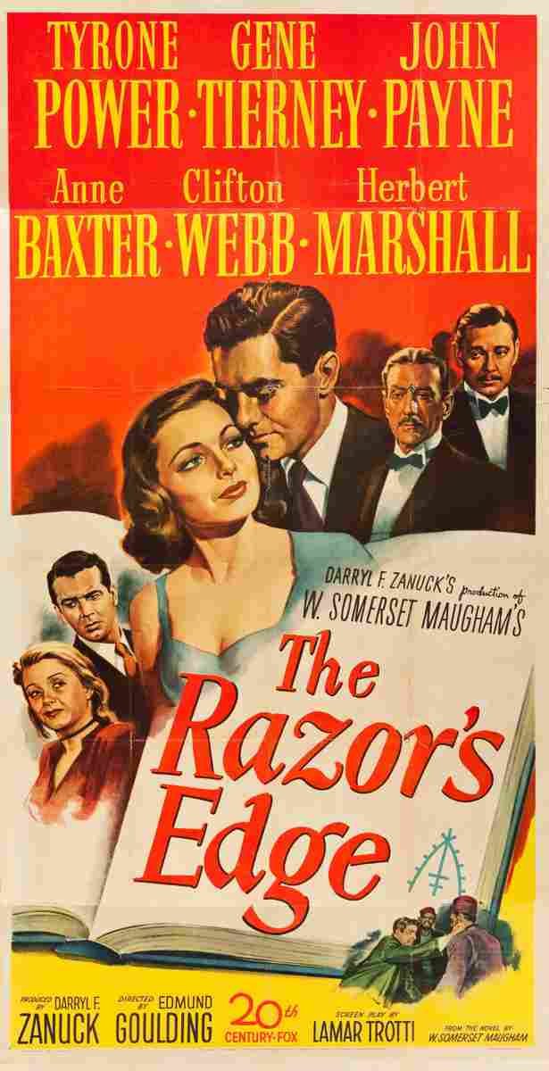 Razors Edge The 1946 04  film star poster A4 Photo Print