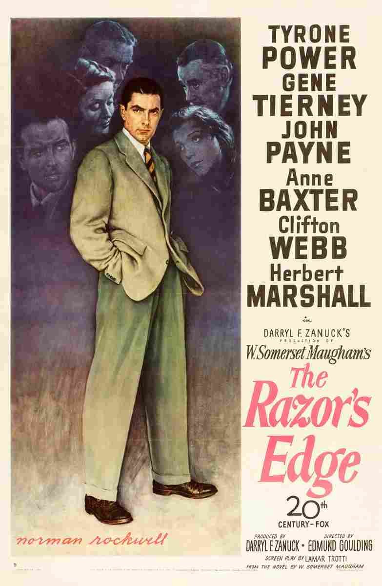 Razors Edge The 1946 05  film star poster A4 Photo Print