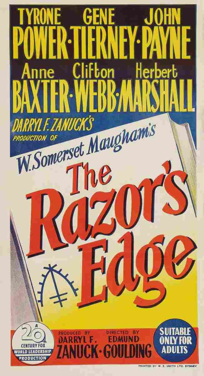 Razors Edge The 1946 07  film star poster A4 Photo Print