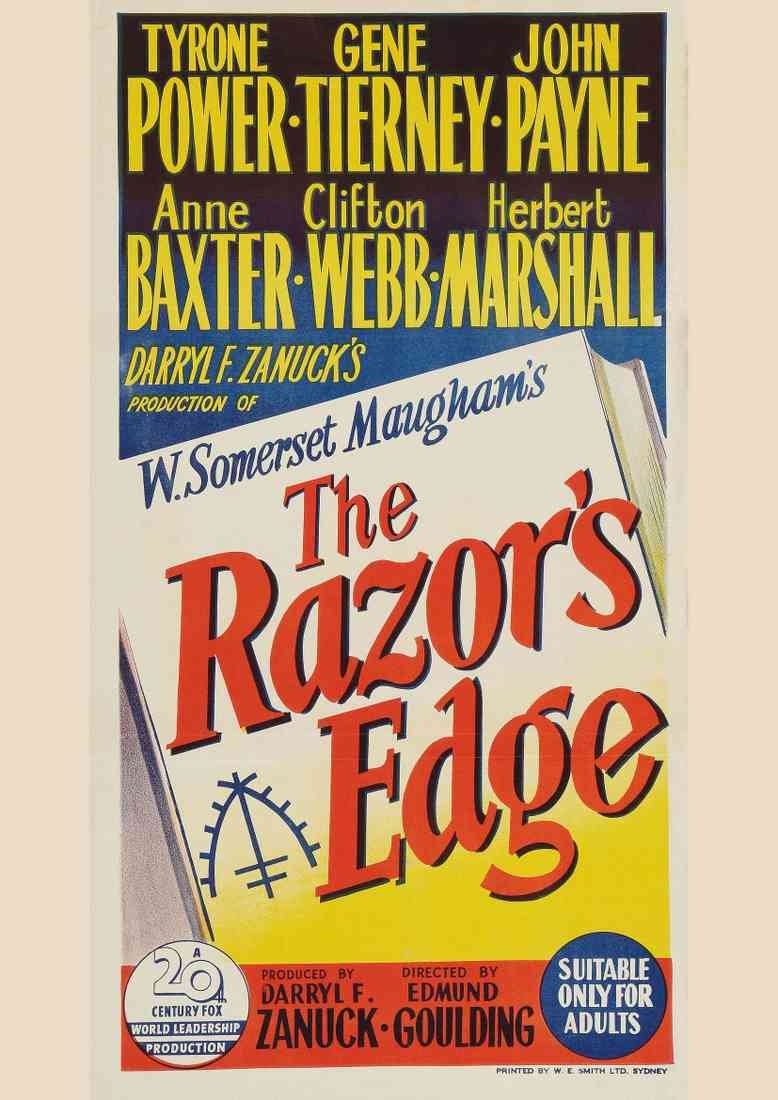 Razors Edge The 1946 07 Film A4 Photo Print