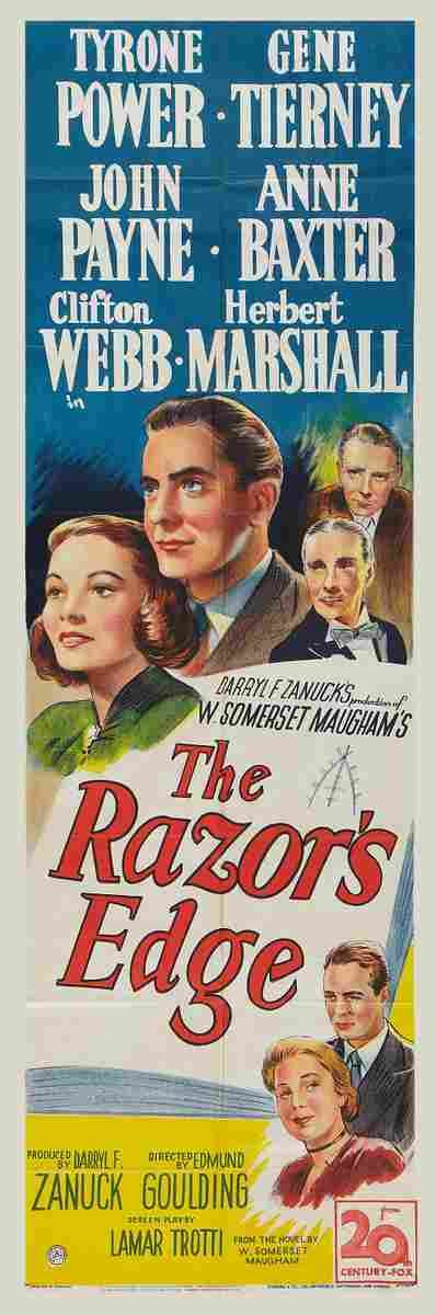 Razors Edge The 1946 08  film star poster A4 Photo Print