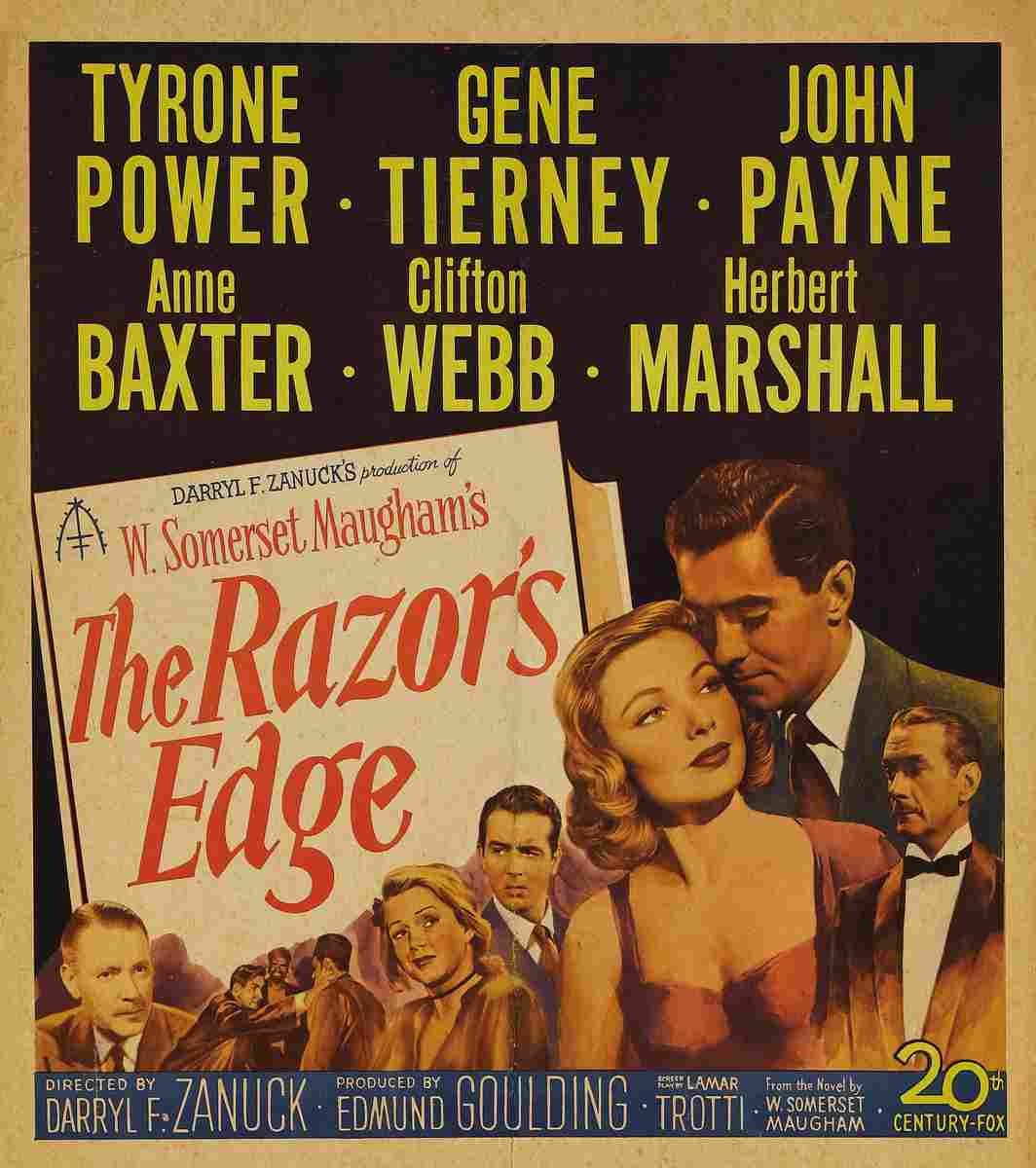 Razors Edge The 1946 18  film star poster A4 Photo Print