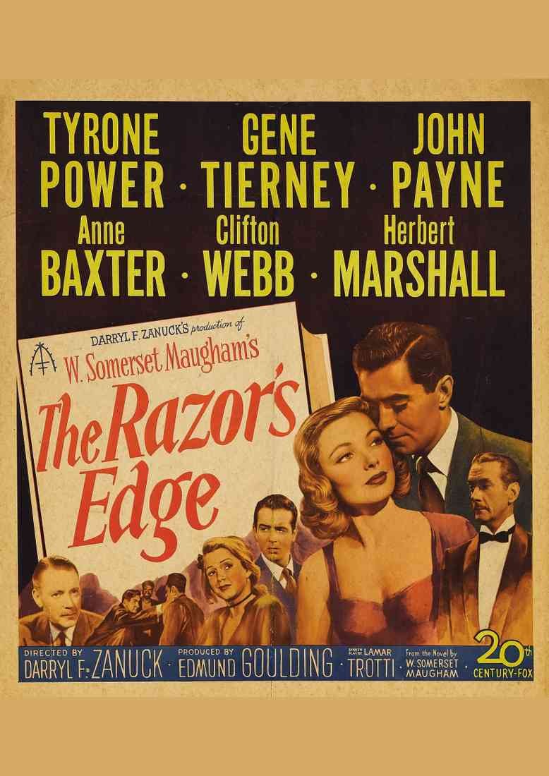 Razors Edge The 1946 18 Film A4 Photo Print