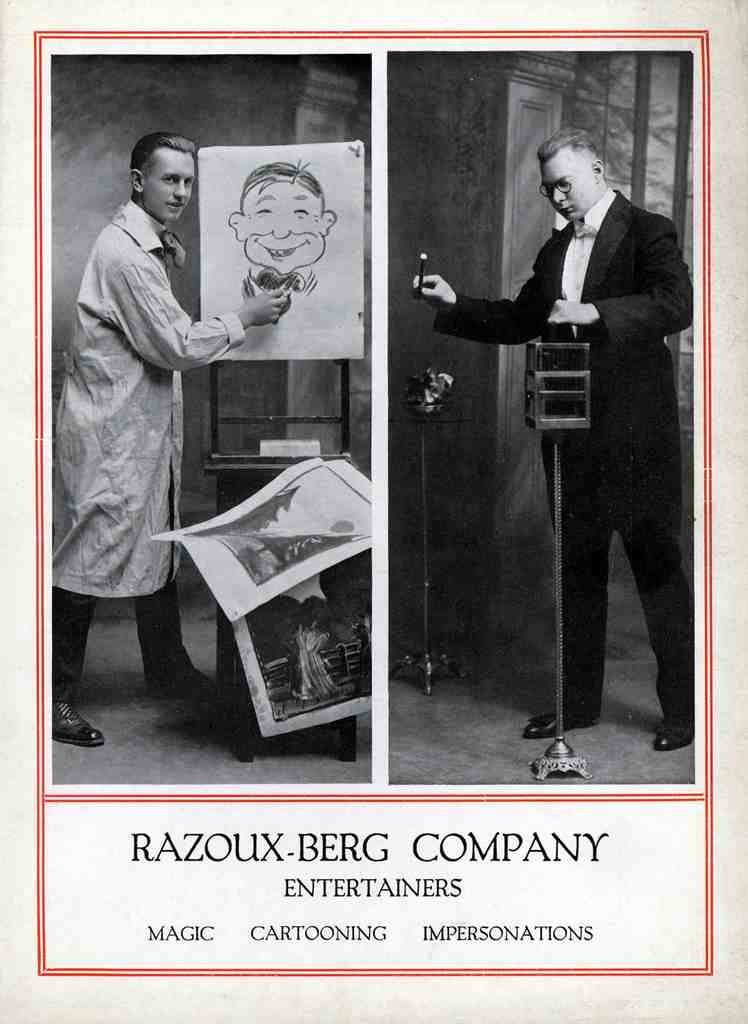 Razoux Berg Magic Magician Vintage A4 Photo Print