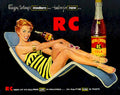 Rc Cola Beach 1 Vintage Retro Advert Ads A4 Photo Print