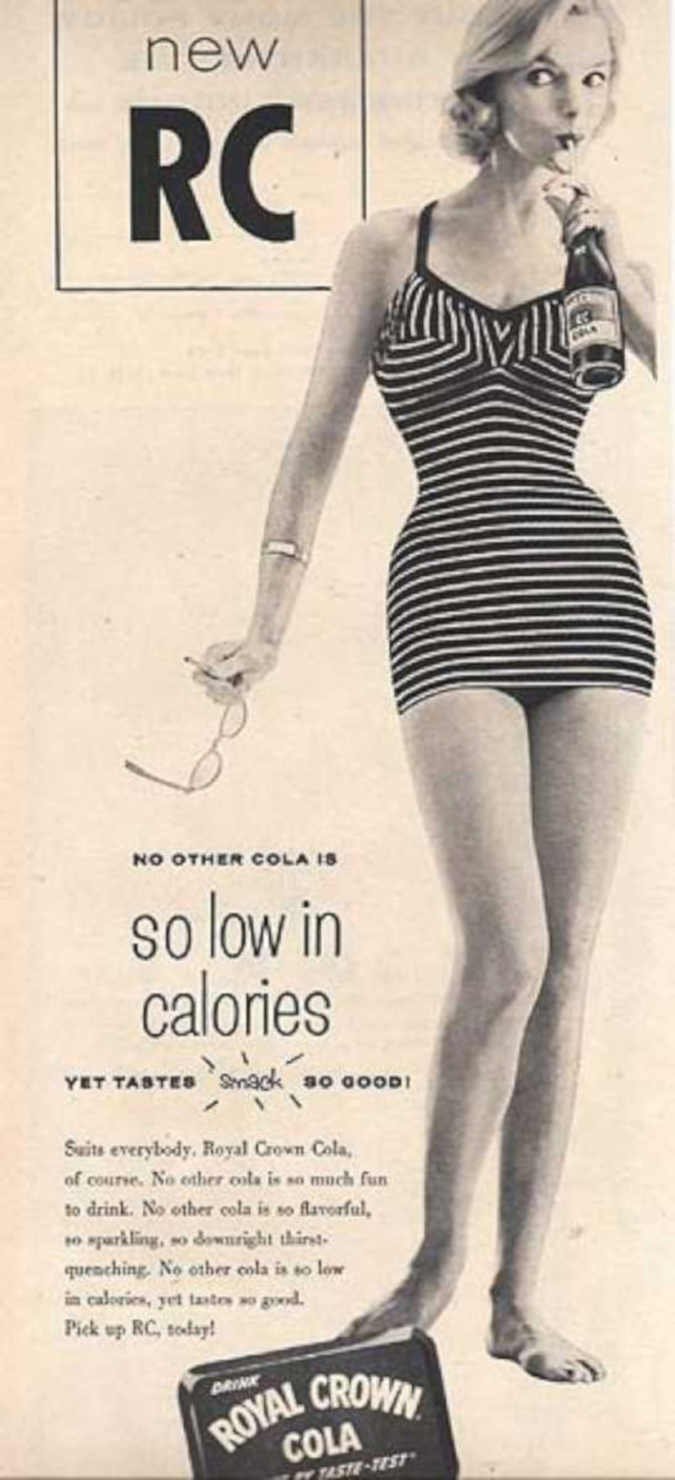 Rc Cola Woman Vintage Retro Advert Ads A4 Photo Print