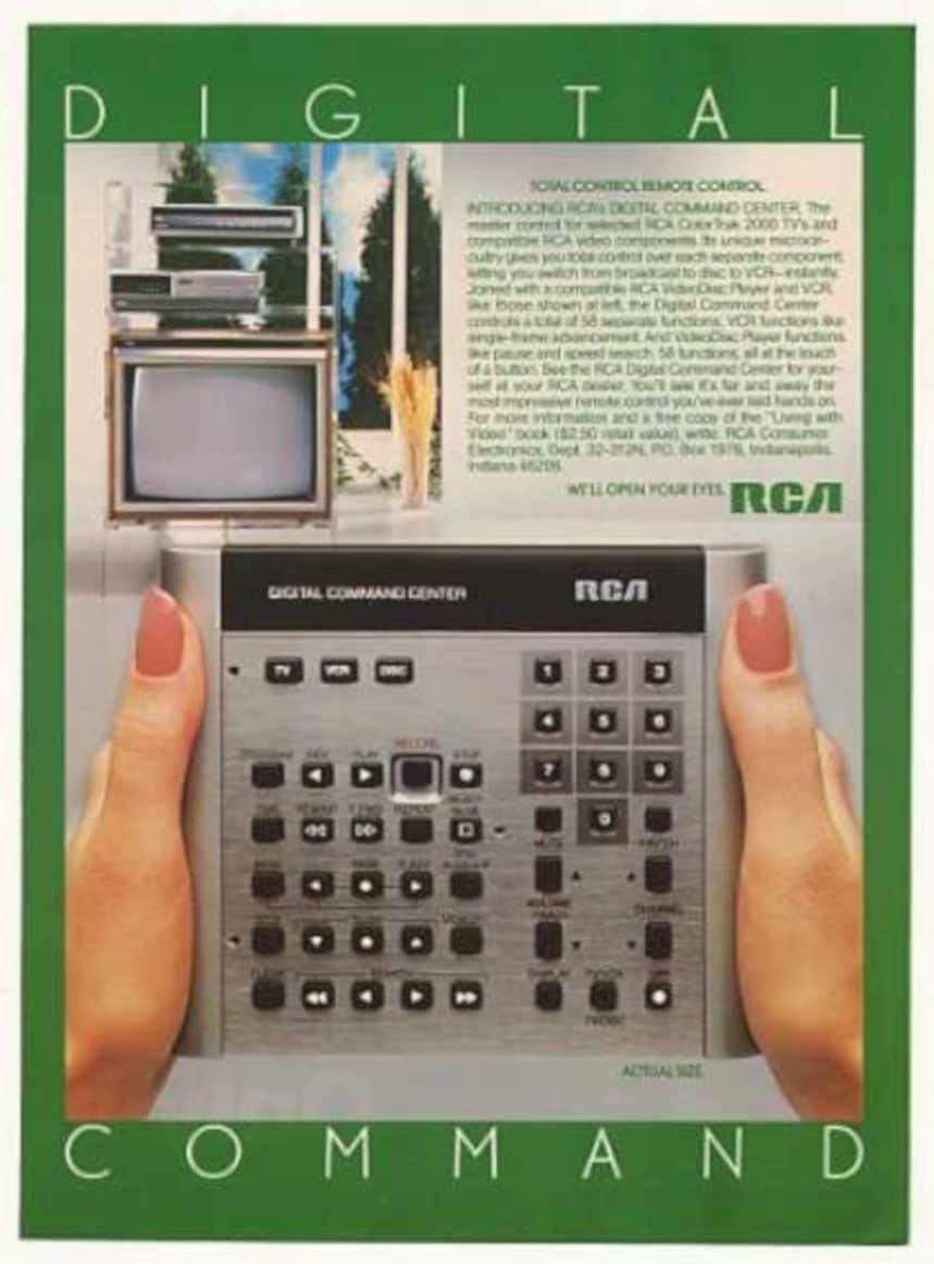 Rca Command Center Vintage Retro Advert Ads A4 Photo Print