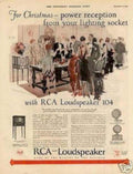 Rca Loudspeaker 1939 Vintage Retro Advert Ads A4 Photo Print