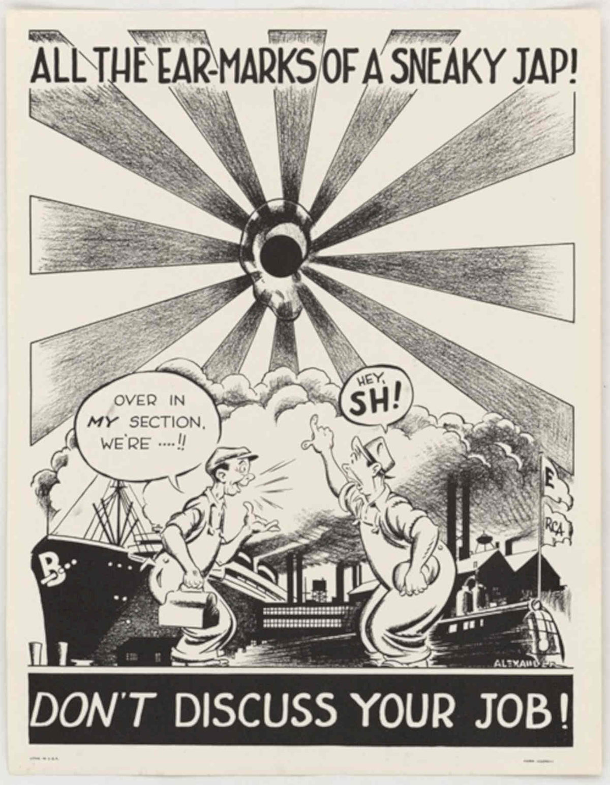Rca Soldier Sneak American World War II Advert Poster