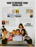 Rca Videodiscs Collection Vintage Retro Advert Ads A4 Photo Print