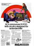 Rca Xl100 Family Vintage Retro Advert Poster A4 Photo Print