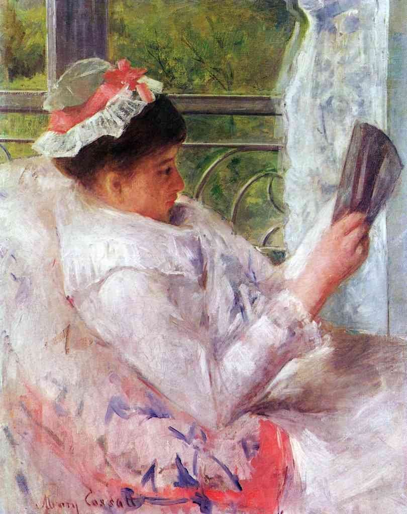 Reading Mrs Lydia Cassat Cassat A4 Photo Print