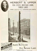 Real Estate Totem Vintage Retro Advert Poster A4 Photo Print