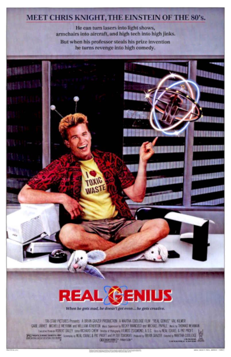 Real Genius Laser Vintage Retro Advert Poster A4 Photo Print