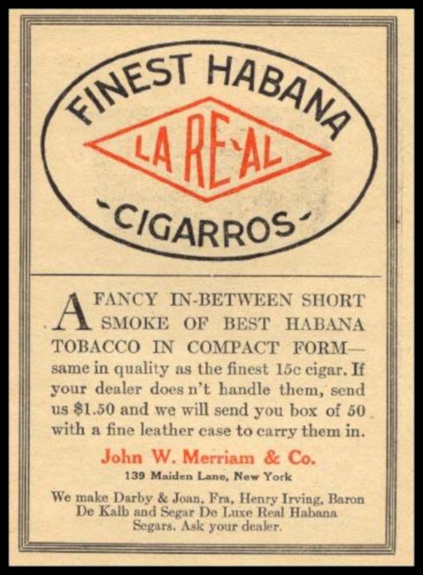 Real Habana Cigars 1 Vintage Retro Advert Ads A4 Photo Print