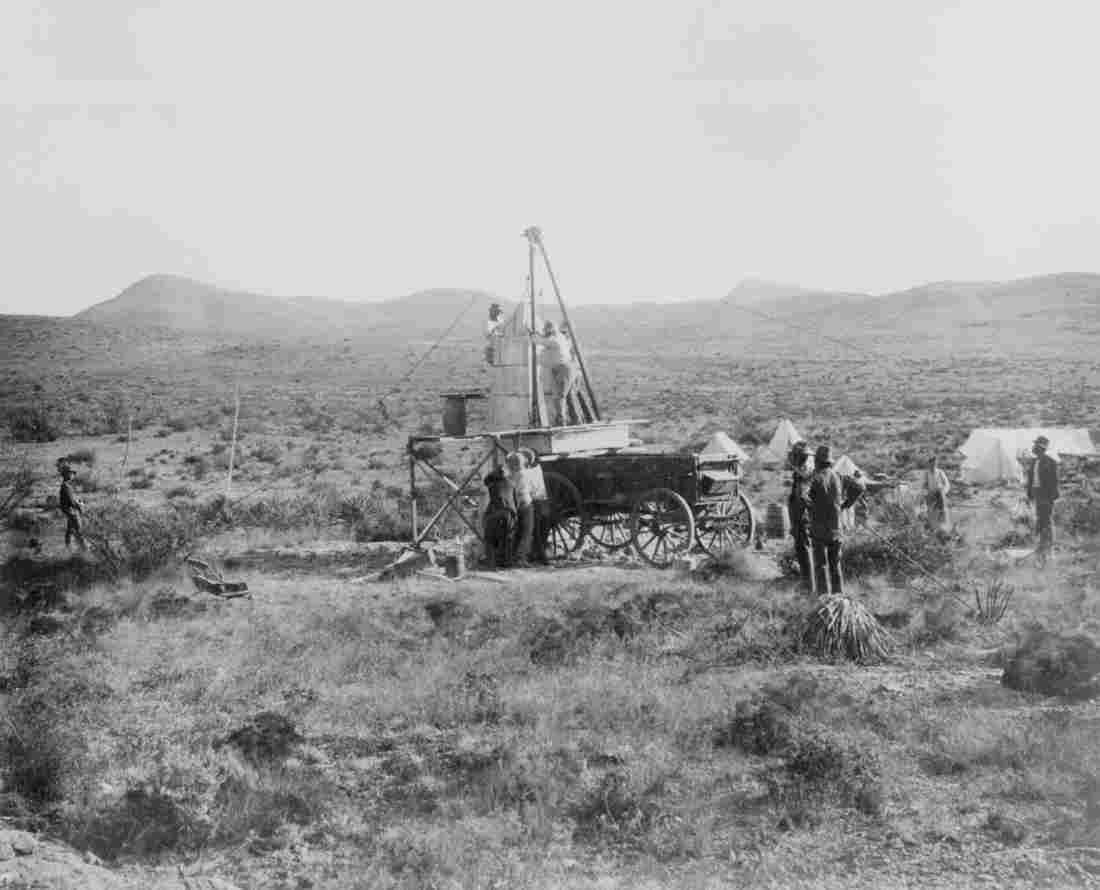 Rebuilding Monument 40 By D H Payne under the direction Military A4 Photo Print