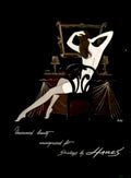 Reclining Beauty Hines 1940s Vintage Retro Advert Poster