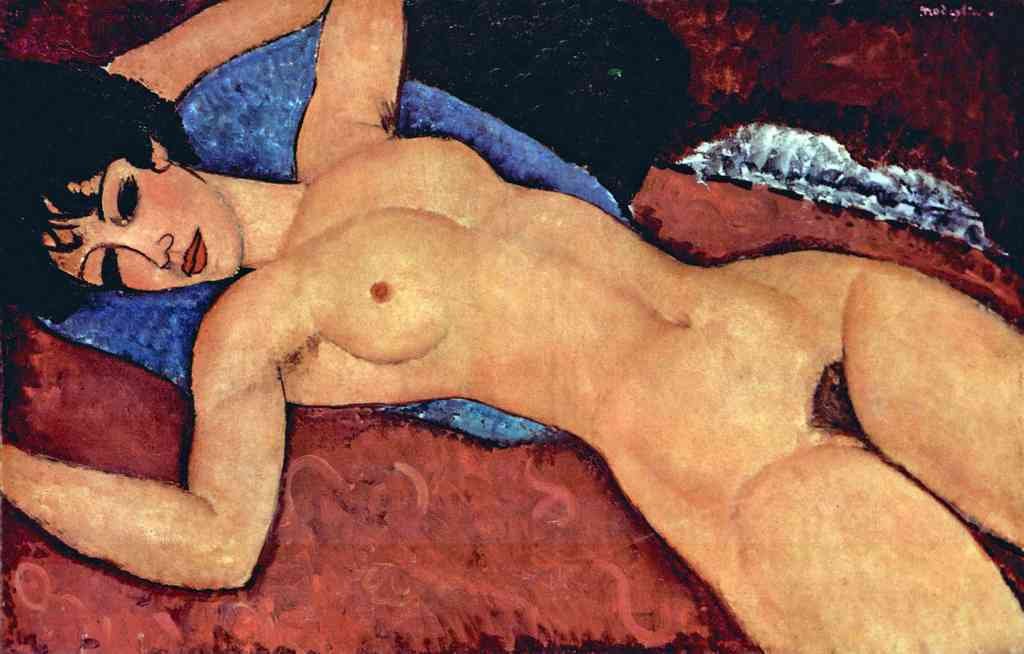 Reclining Nude Modigliani A4 Photo Print