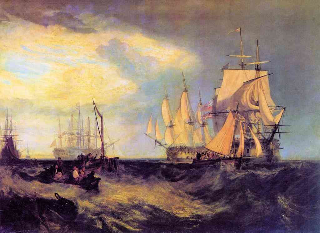 Recovering An Anchor Joseph Mallord Turner A4 Photo Print