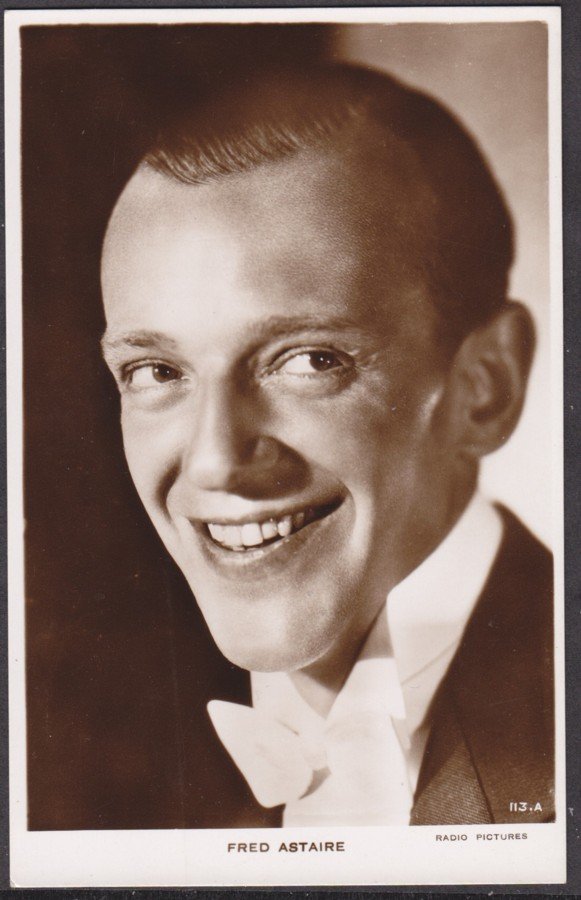 Red Astaire White Bow Tie Vintage A4 Photo Print
