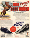 Red Ball Jets 1950s Vintage Retro Advert Poster