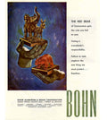 Red Bear Elephant 1950s Vintage Retro Advert Poster
